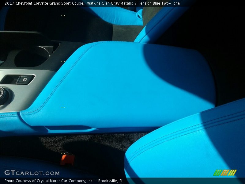 Watkins Glen Gray Metallic / Tension Blue Two-Tone 2017 Chevrolet Corvette Grand Sport Coupe