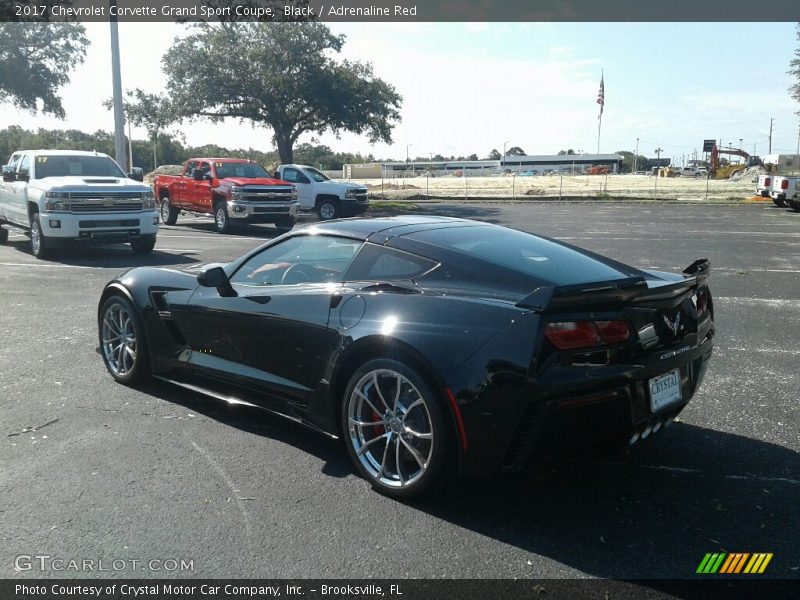 Black / Adrenaline Red 2017 Chevrolet Corvette Grand Sport Coupe