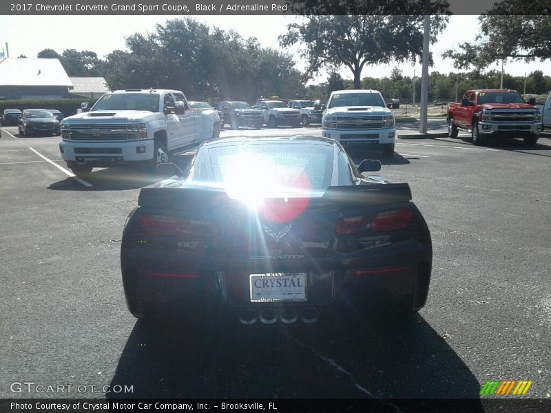 Black / Adrenaline Red 2017 Chevrolet Corvette Grand Sport Coupe