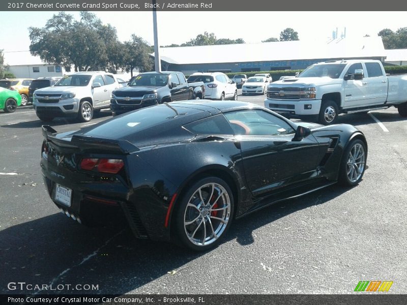 Black / Adrenaline Red 2017 Chevrolet Corvette Grand Sport Coupe