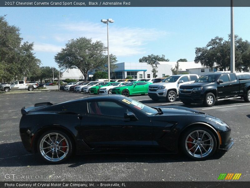 Black / Adrenaline Red 2017 Chevrolet Corvette Grand Sport Coupe