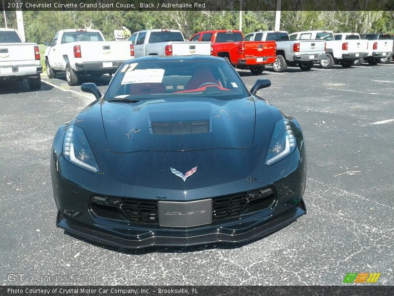 Black / Adrenaline Red 2017 Chevrolet Corvette Grand Sport Coupe