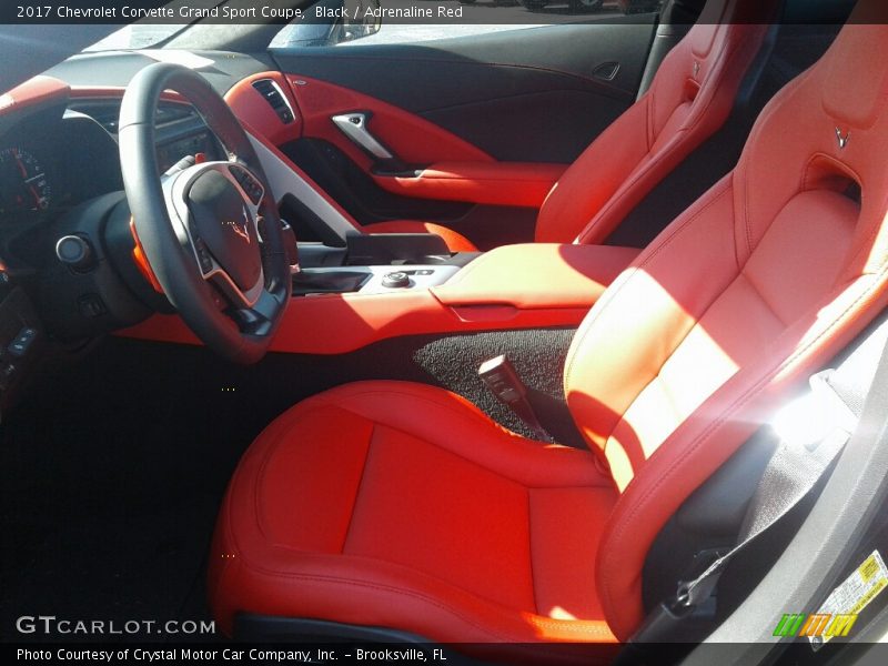 Black / Adrenaline Red 2017 Chevrolet Corvette Grand Sport Coupe