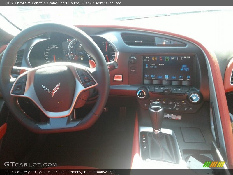 Black / Adrenaline Red 2017 Chevrolet Corvette Grand Sport Coupe