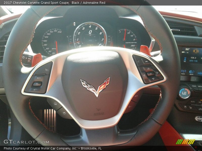 Black / Adrenaline Red 2017 Chevrolet Corvette Grand Sport Coupe