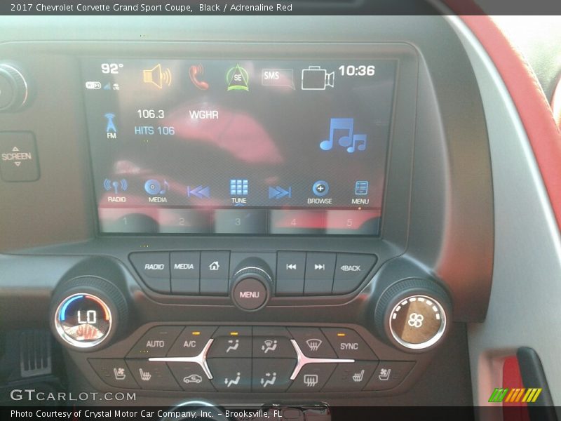 Black / Adrenaline Red 2017 Chevrolet Corvette Grand Sport Coupe