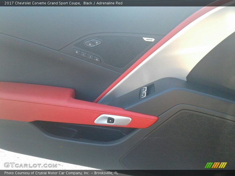 Black / Adrenaline Red 2017 Chevrolet Corvette Grand Sport Coupe