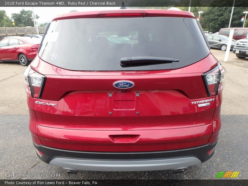 Ruby Red / Charcoal Black 2018 Ford Escape Titanium 4WD