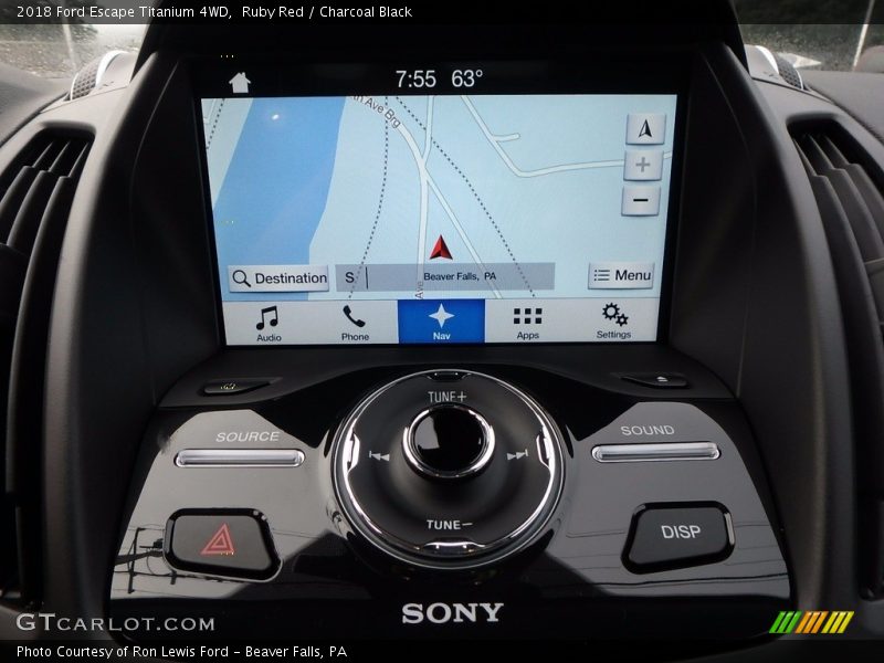 Controls of 2018 Escape Titanium 4WD