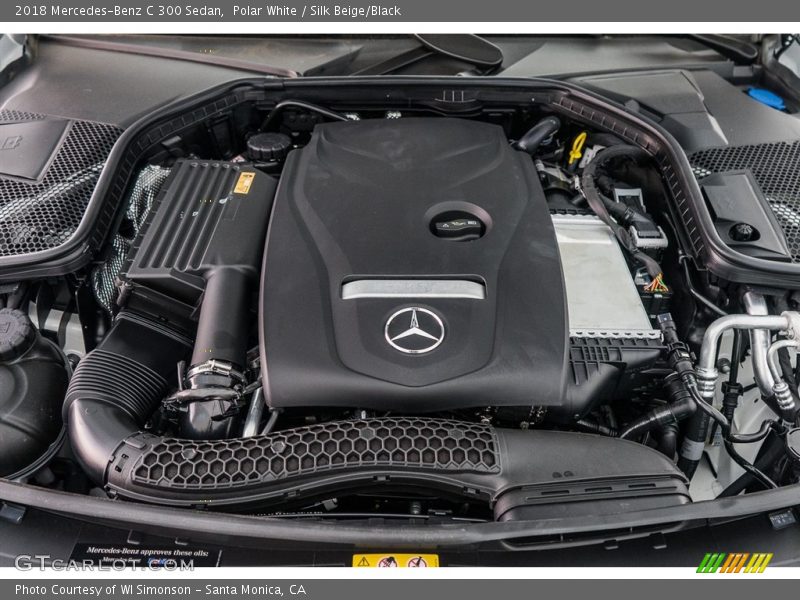 Polar White / Silk Beige/Black 2018 Mercedes-Benz C 300 Sedan