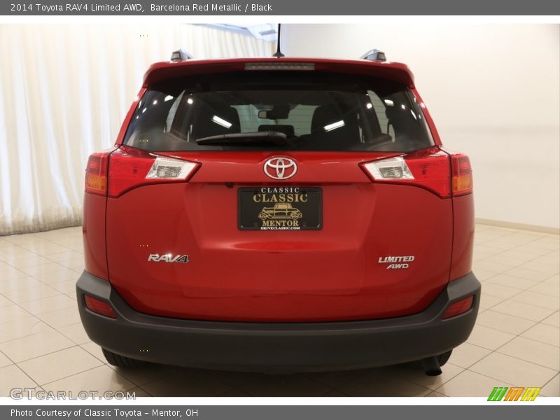 Barcelona Red Metallic / Black 2014 Toyota RAV4 Limited AWD