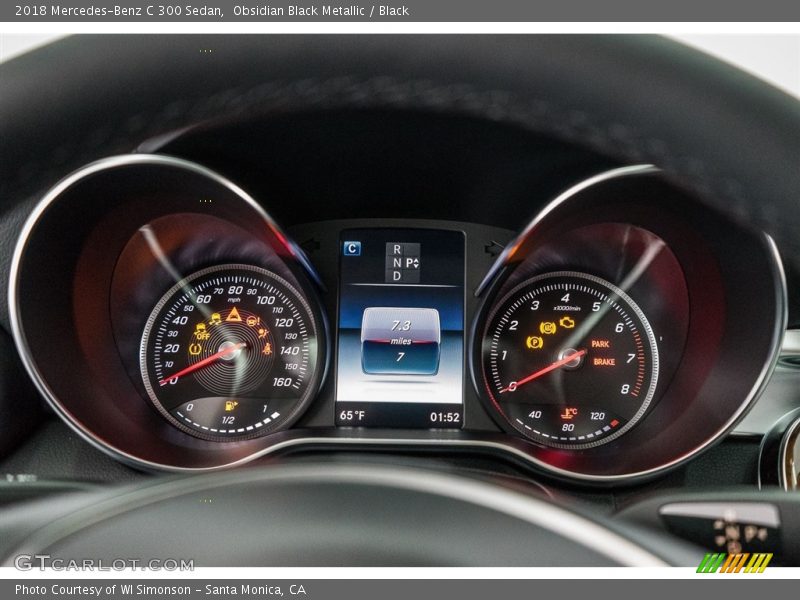 Obsidian Black Metallic / Black 2018 Mercedes-Benz C 300 Sedan