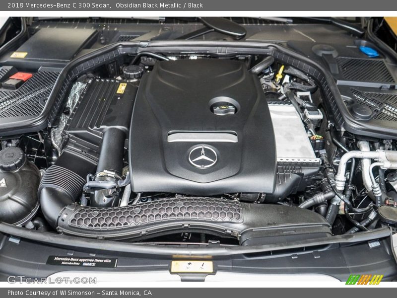 Obsidian Black Metallic / Black 2018 Mercedes-Benz C 300 Sedan