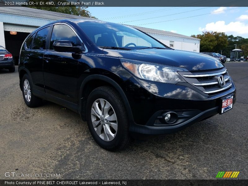 Crystal Black Pearl / Black 2012 Honda CR-V EX 4WD