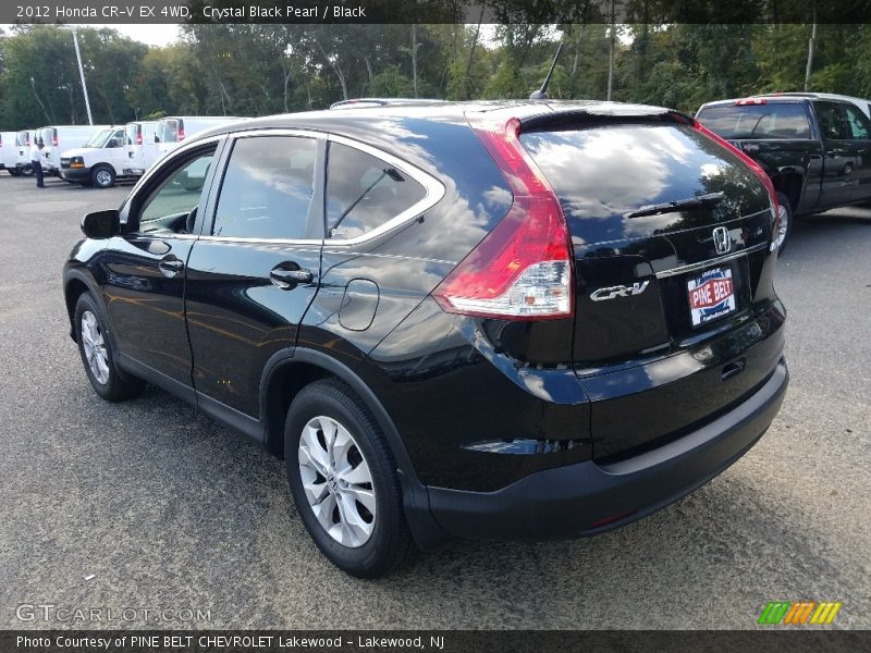 Crystal Black Pearl / Black 2012 Honda CR-V EX 4WD