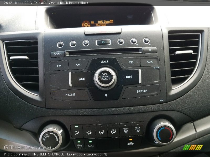Crystal Black Pearl / Black 2012 Honda CR-V EX 4WD