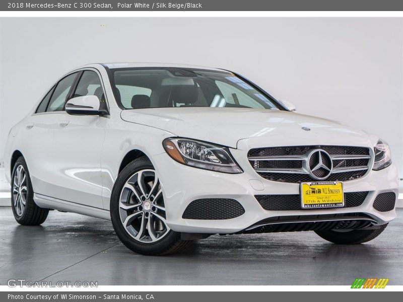 Polar White / Silk Beige/Black 2018 Mercedes-Benz C 300 Sedan