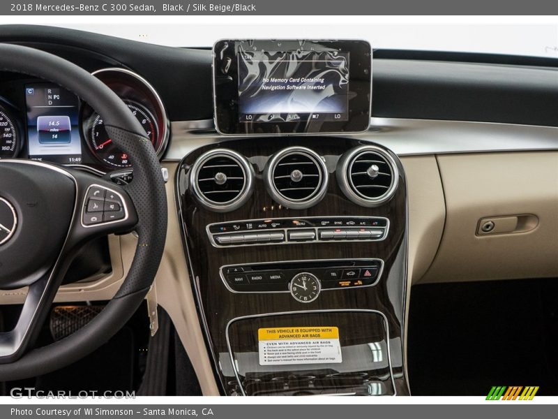 Black / Silk Beige/Black 2018 Mercedes-Benz C 300 Sedan