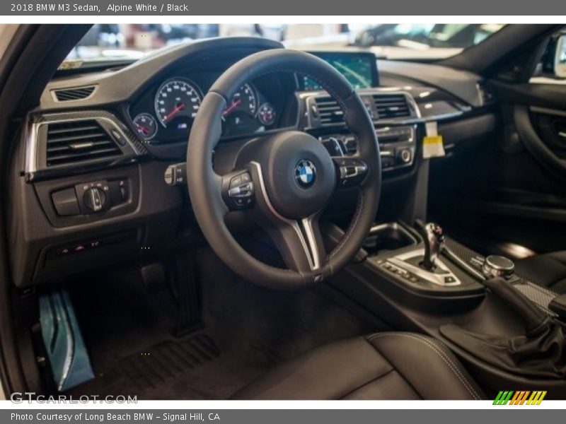 Alpine White / Black 2018 BMW M3 Sedan