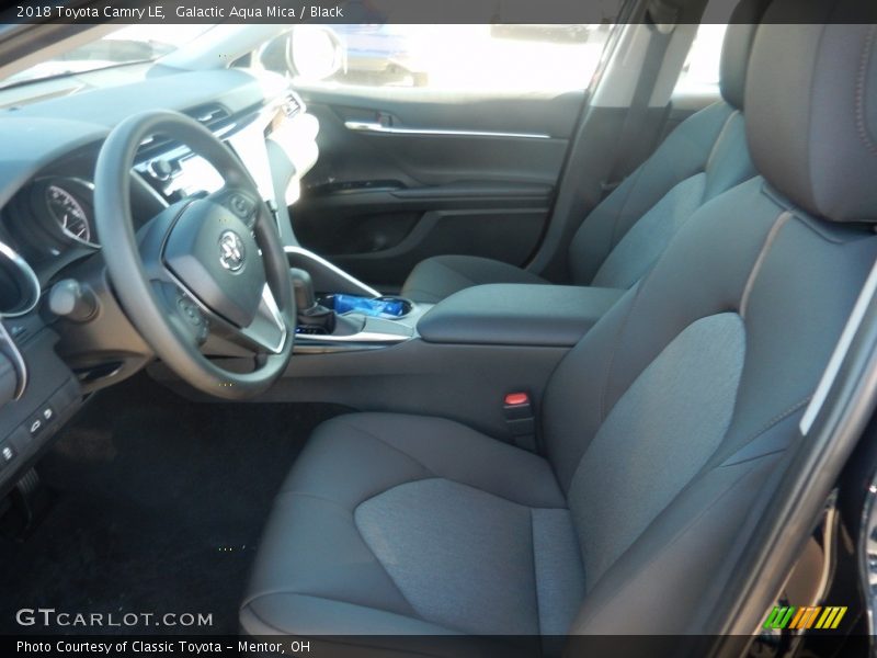 Galactic Aqua Mica / Black 2018 Toyota Camry LE