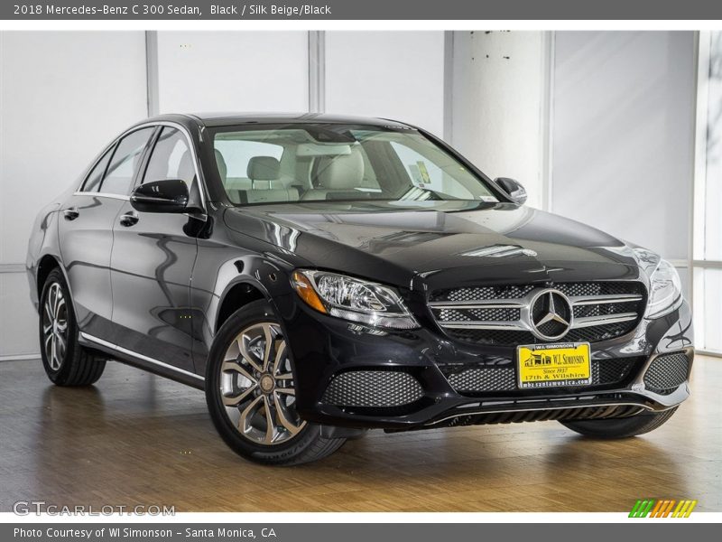 Black / Silk Beige/Black 2018 Mercedes-Benz C 300 Sedan