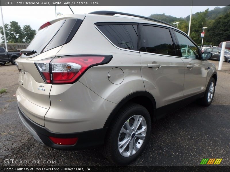 White Gold / Charcoal Black 2018 Ford Escape SE 4WD