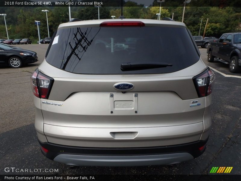 White Gold / Charcoal Black 2018 Ford Escape SE 4WD