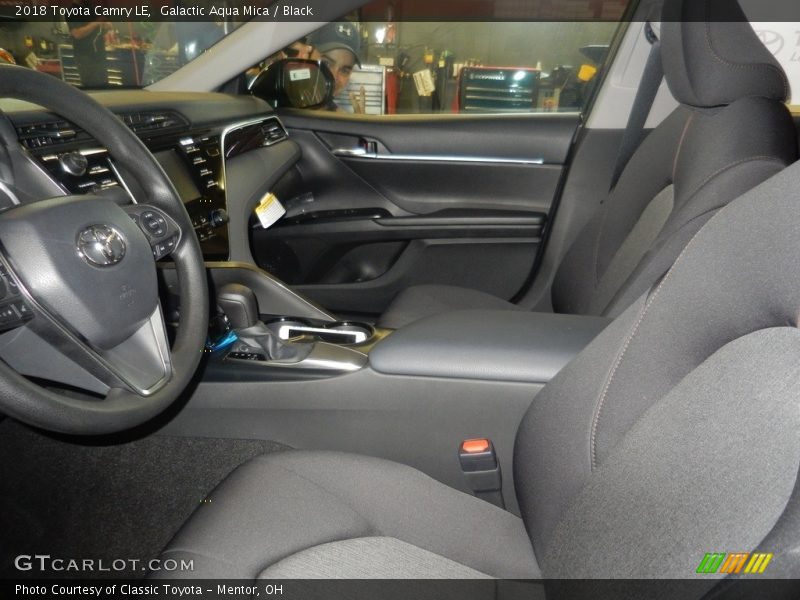 Galactic Aqua Mica / Black 2018 Toyota Camry LE