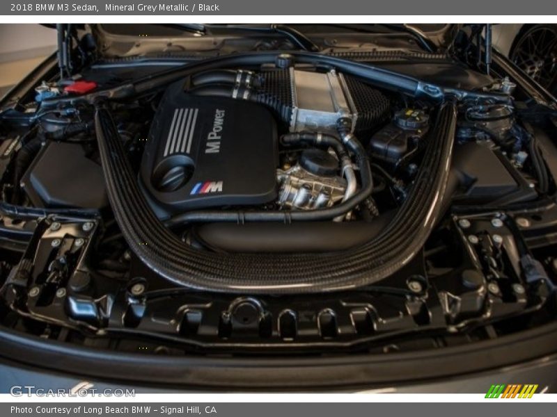 Mineral Grey Metallic / Black 2018 BMW M3 Sedan