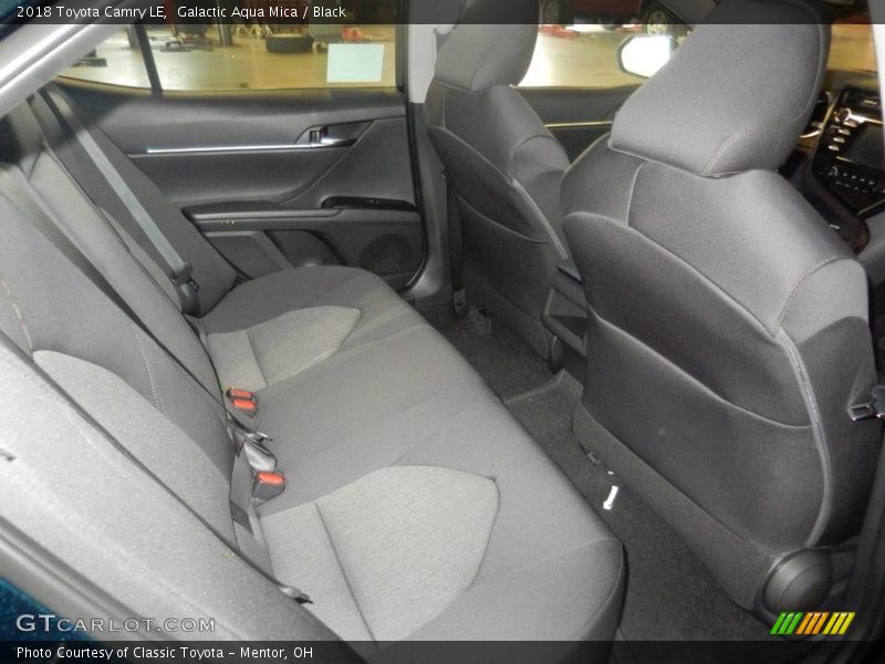 Galactic Aqua Mica / Black 2018 Toyota Camry LE