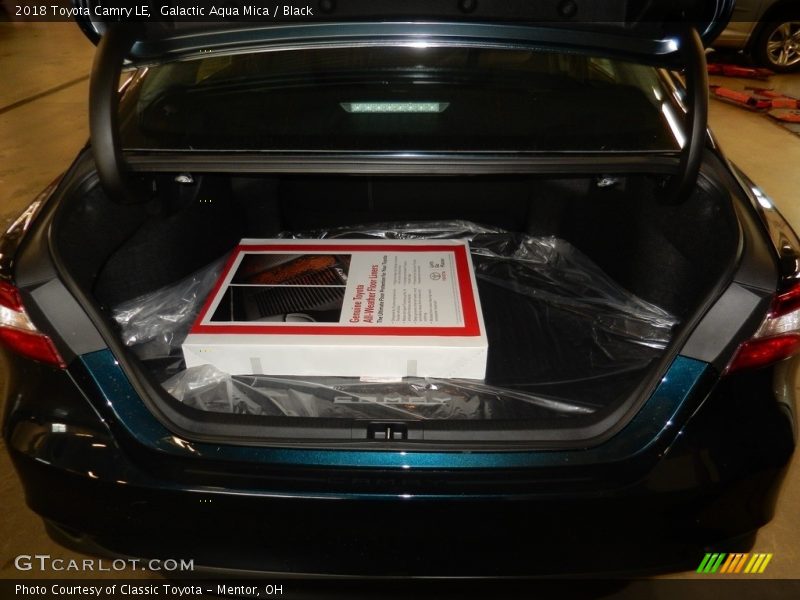 Galactic Aqua Mica / Black 2018 Toyota Camry LE