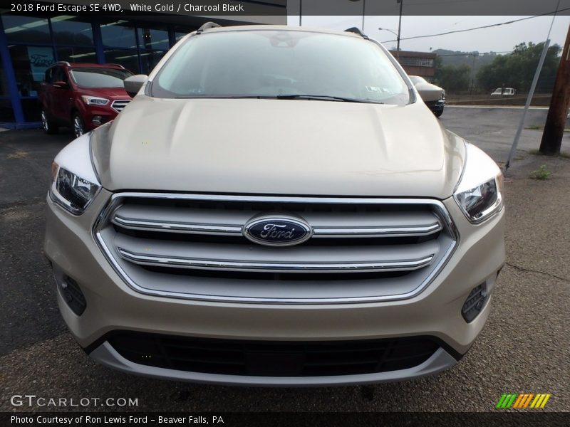 White Gold / Charcoal Black 2018 Ford Escape SE 4WD