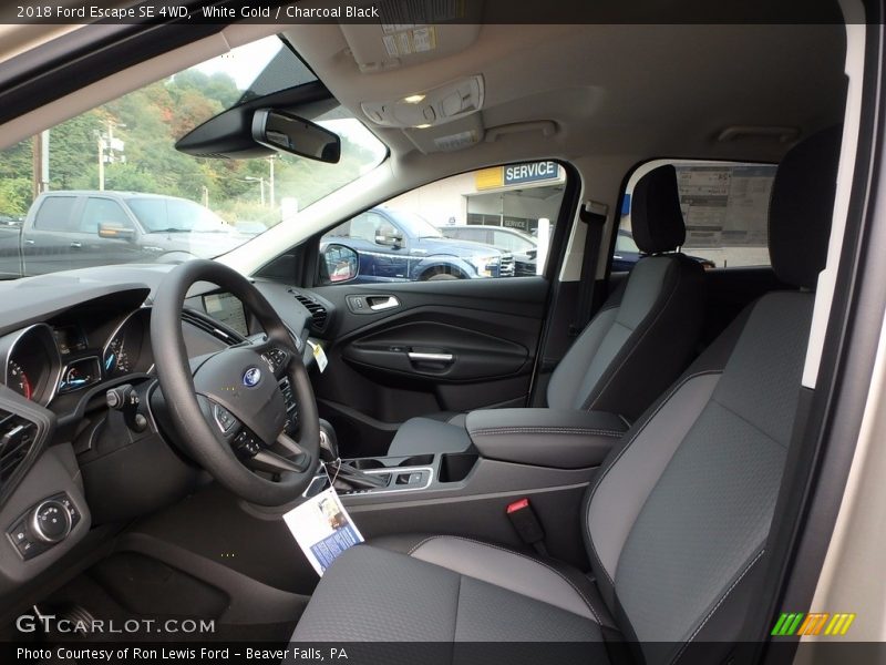 White Gold / Charcoal Black 2018 Ford Escape SE 4WD