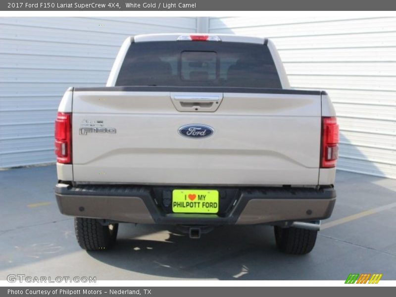 White Gold / Light Camel 2017 Ford F150 Lariat SuperCrew 4X4