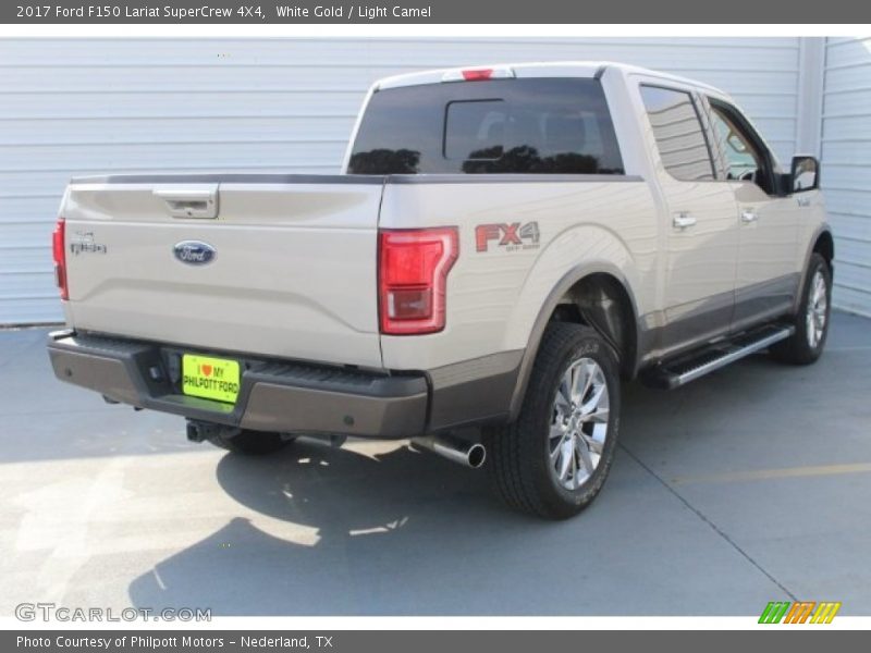 White Gold / Light Camel 2017 Ford F150 Lariat SuperCrew 4X4
