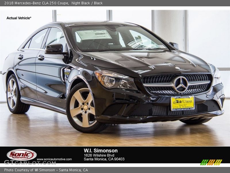 Night Black / Black 2018 Mercedes-Benz CLA 250 Coupe