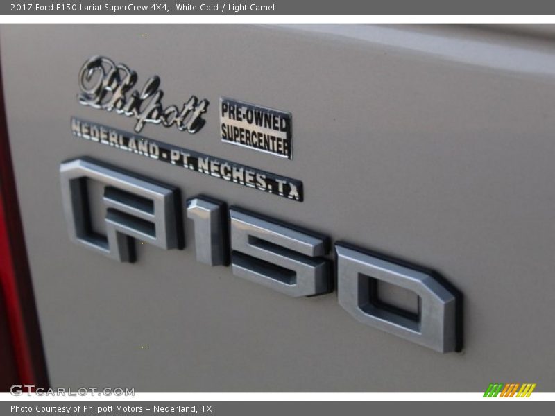 White Gold / Light Camel 2017 Ford F150 Lariat SuperCrew 4X4