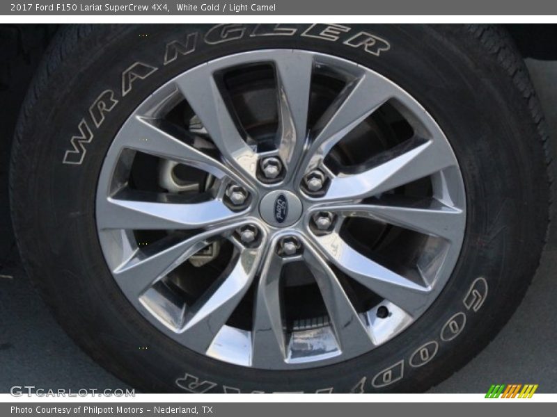 White Gold / Light Camel 2017 Ford F150 Lariat SuperCrew 4X4