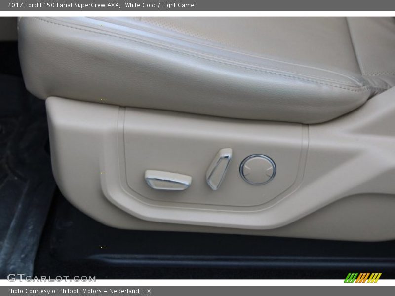 White Gold / Light Camel 2017 Ford F150 Lariat SuperCrew 4X4