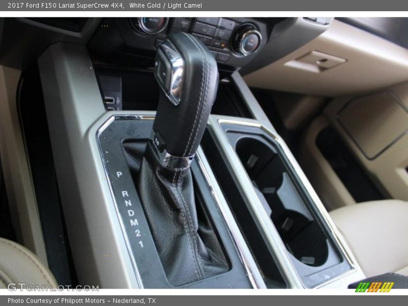 White Gold / Light Camel 2017 Ford F150 Lariat SuperCrew 4X4