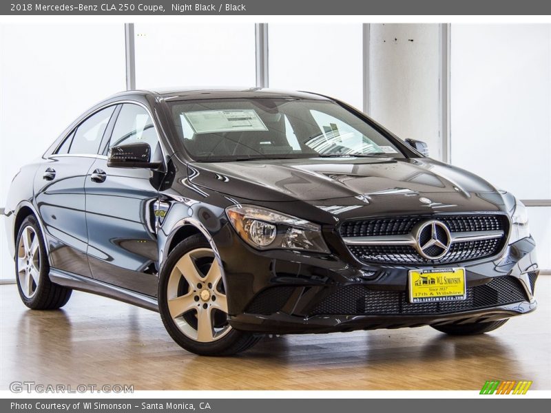 Night Black / Black 2018 Mercedes-Benz CLA 250 Coupe