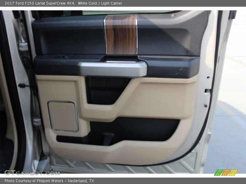 White Gold / Light Camel 2017 Ford F150 Lariat SuperCrew 4X4
