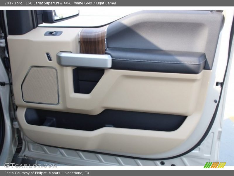 White Gold / Light Camel 2017 Ford F150 Lariat SuperCrew 4X4