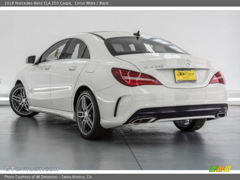 Cirrus White / Black 2018 Mercedes-Benz CLA 250 Coupe
