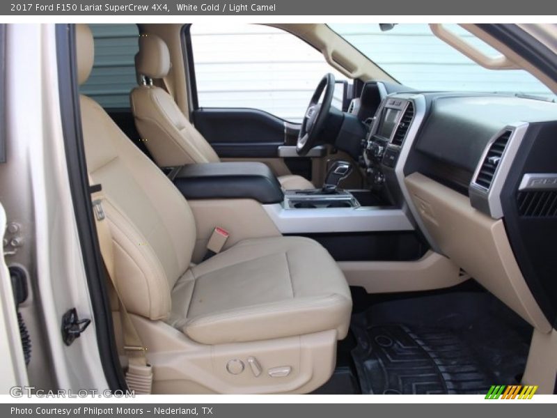 White Gold / Light Camel 2017 Ford F150 Lariat SuperCrew 4X4