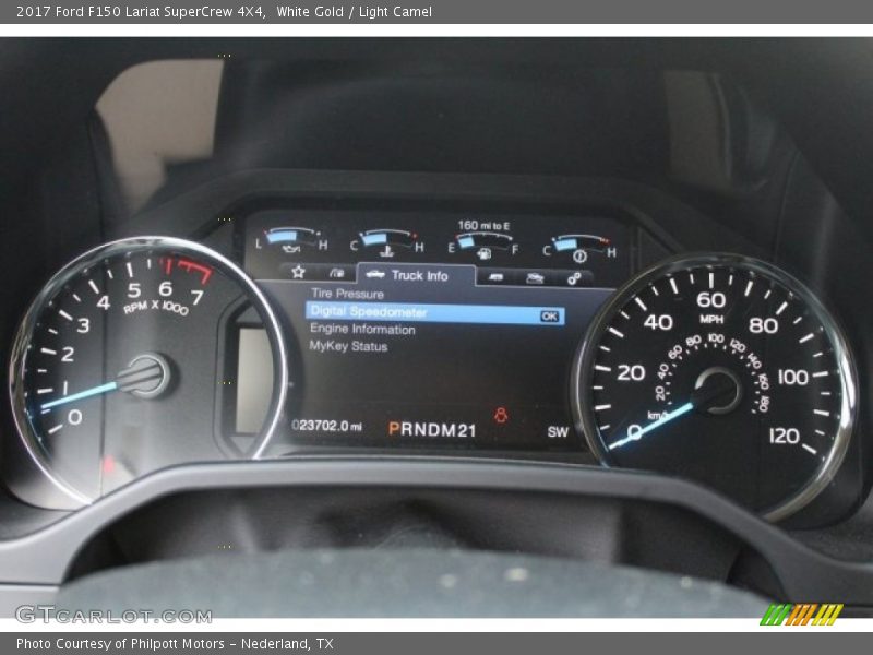 White Gold / Light Camel 2017 Ford F150 Lariat SuperCrew 4X4