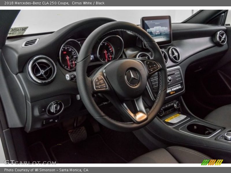 Cirrus White / Black 2018 Mercedes-Benz CLA 250 Coupe
