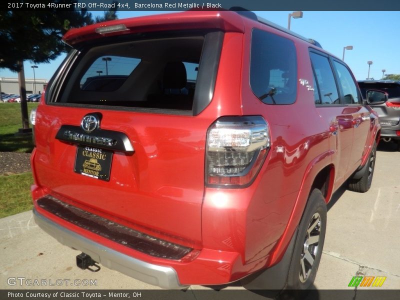 Barcelona Red Metallic / Black 2017 Toyota 4Runner TRD Off-Road 4x4