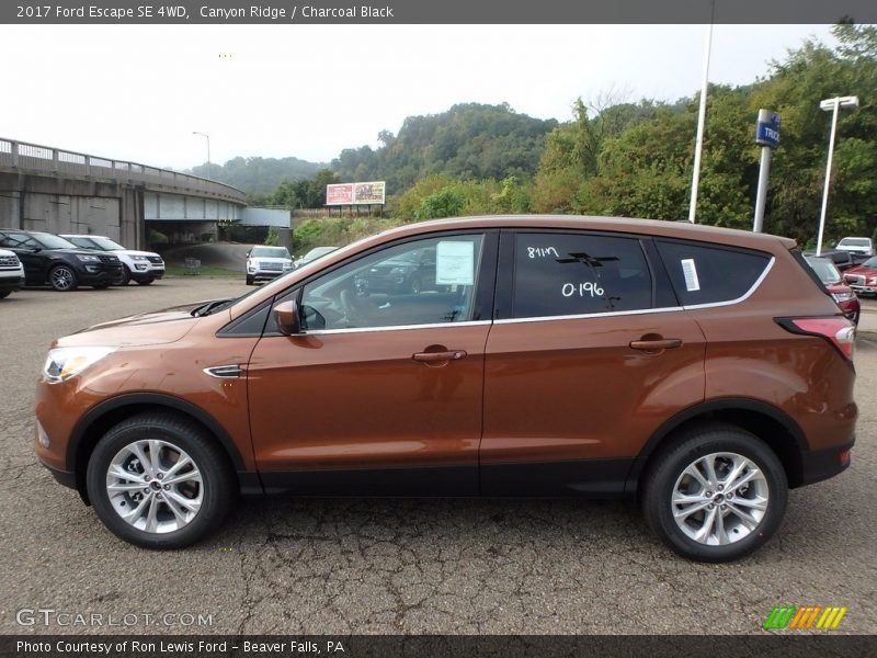 Canyon Ridge / Charcoal Black 2017 Ford Escape SE 4WD