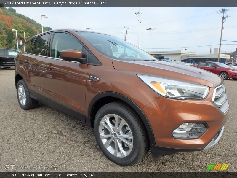 Canyon Ridge / Charcoal Black 2017 Ford Escape SE 4WD